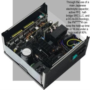 DeepCool PN750M 750W Power Supply With ATX 3.1, PCIe 5.1, 80 Plus Gold, Cybernetics Gold, 120mm FDB Fan, 450W 12V-2×6 GPU Cable, Japanese Capacitor, Compact 140mm Design | BLACK