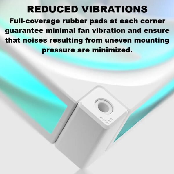 2025/12/1000381231.jpg DeepCool FL12 – 3 IN 1 ARGB PWM Fan Kit, 120mm x3, 500–2150 RPM, 55 CFM, ≤32 dB, Fluid Dynamic Bearing, 36 Gen2 LEDs, PBT Frame, 8-Pin Daisy Chain, Anti-Vibration Pads | WHITE