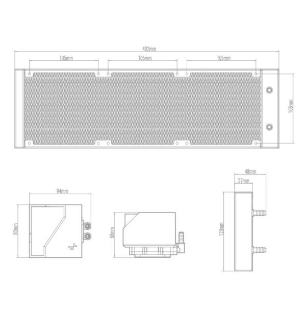 2025/12/1000381337.jpg DeepCool LT360 WH ARGB AIO WHITE LIQUID COOLER : Infinity Mirror Frosty Cube with Copper Coldplate – 3400 RPM 5th Generation Water Pump – 3x 120mm ARGB PWM Fans – Intel and AMD Compatibility | WHITE