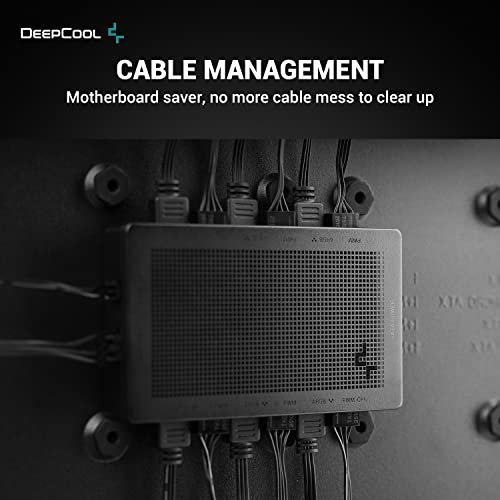 2025/12/1000381373.jpg DeepCool SC790 Fan Hub 2in1 PWM & ARGB 6-Port 5v-3pin Aura SYNC Addressable RGB and 6-Port 4pin PWM Fan Hub with Magnetic Backplane Compatible with ASUS Aura, GIGABYTE Fusion, MSI Mystic Light, and ASRock Polychrome