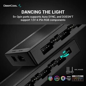 2025/12/1000381376.jpg DeepCool SC790 Fan Hub 2in1 PWM & ARGB 6-Port 5v-3pin Aura SYNC Addressable RGB and 6-Port 4pin PWM Fan Hub with Magnetic Backplane Compatible with ASUS Aura, GIGABYTE Fusion, MSI Mystic Light, and ASRock Polychrome