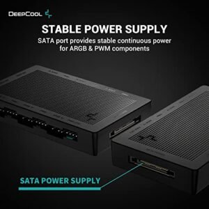 2025/12/1000381377.jpg DeepCool SC790 Fan Hub 2in1 PWM & ARGB 6-Port 5v-3pin Aura SYNC Addressable RGB and 6-Port 4pin PWM Fan Hub with Magnetic Backplane Compatible with ASUS Aura, GIGABYTE Fusion, MSI Mystic Light, and ASRock Polychrome