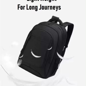 2025/12/1000381421.jpg Black Laptop Backpack, Rucksack, Lightweight – fits up to 17″ inch Laptop or Tablet – Water Resistant – Large Capacity & Organized Pockets – Carry on Flight Approved – – for Work Travel University School Hiking