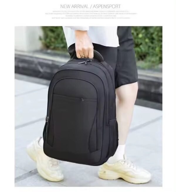 2025/12/1000381422.jpg Black Laptop Backpack, Rucksack, Lightweight – fits up to 17″ inch Laptop or Tablet – Water Resistant – Large Capacity & Organized Pockets – Carry on Flight Approved – – for Work Travel University School Hiking