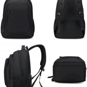 2025/12/1000381423.jpg Black Laptop Backpack, Rucksack, Lightweight – fits up to 17″ inch Laptop or Tablet – Water Resistant – Large Capacity & Organized Pockets – Carry on Flight Approved – – for Work Travel University School Hiking