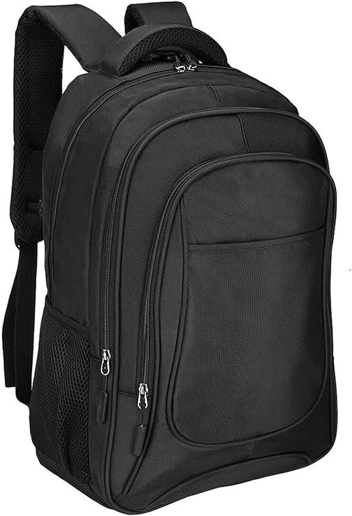2025/12/1000381426.jpg Black Laptop Backpack, Rucksack, Lightweight – fits up to 17″ inch Laptop or Tablet – Water Resistant – Large Capacity & Organized Pockets – Carry on Flight Approved – – for Work Travel University School Hiking