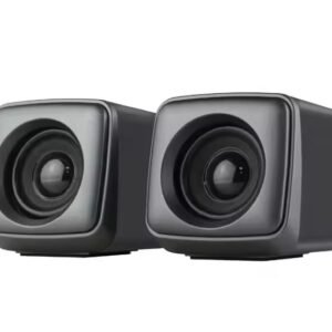 Kisonli A303 USB2 3W Speaker: 2.0 Stereo Sound, 3W x 2 Power, 3.5mm Audio Cable, High-Quality Sound for Laptop, Desktop, and Mobile Devices.