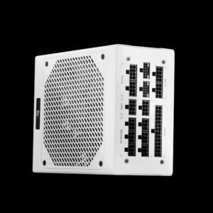 2025/12/1000381492.jpg Segotep KL-1250G 1250W PSU | 80+ Gold | ATX 3.0 | Fully Modular | PCIe 5.0 | White Edition | AI Cooling | Ultra-Silent 140mm Fan | White