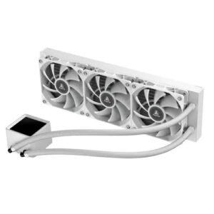 2025/12/1000381499.jpg SEGOTEP BeAced 360 Liquid Cooler | 3x ARGB Fans | Digital Display | 360mm Radiator | Quiet Pump | Hydraulic Bearing | PWM Cooling | White