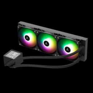 2025/12/1000381503.jpg SEGOTEP BeAced 360 Liquid Cooler | 3x ARGB Fans | Digital Display | 360mm Radiator | Quiet Pump | Hydraulic Bearing | PWM Cooling | Black