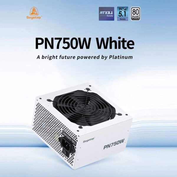 2025/12/1000381551.jpg Segotep PN750W | 80+ Platinum | ATX 3.1 | 750W Fully Modular PSU | PCIe 5.1 | AI Temp Control | Silent Fan | Premium Power for Modern PCs | White