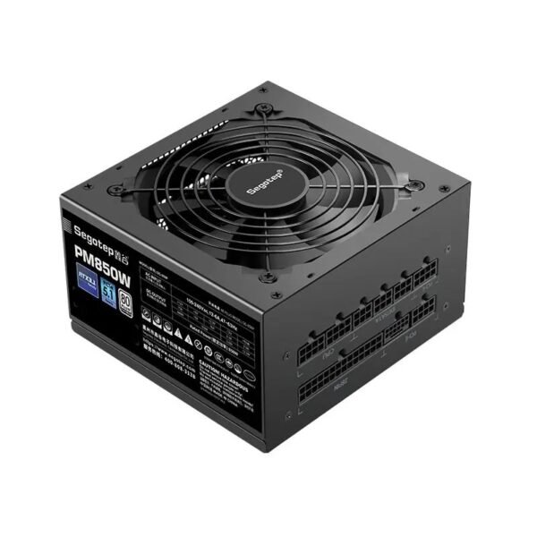 2025/12/1000381833.jpg Segotep PM850W | 850W Fully Modular Power Supply | 80+ Platinum | ATX 3.1 | PCIe 5.1 Ready | AI Temp Control | Clean Aesthetic, Peak Efficiency | Black