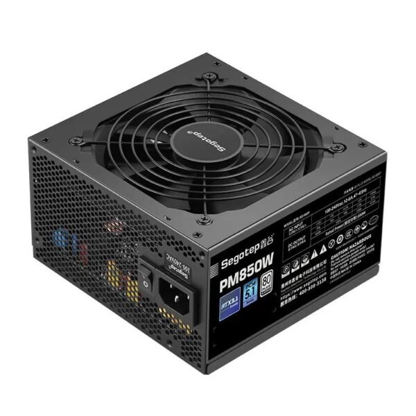 2025/12/1000381834.jpg Segotep PM850W | 850W Fully Modular Power Supply | 80+ Platinum | ATX 3.1 | PCIe 5.1 Ready | AI Temp Control | Clean Aesthetic, Peak Efficiency | Black