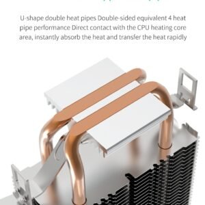 2025/12/1000381864.jpg Segotep T2 Dual Heat Pipes CPU Cooler Processor 3 Pin Ventilator PC Quiet Intel LGA 1700 1200 115X AMD AM4 CPU Air Cooling – Fluid Bearing – Honeycomb Turbine
