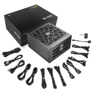 Segotep MU-1000G 1000W PSU Kunlun 80 Plus Gold Certification ATX 3.0 & PCIe 5.0 Full Modular Power Supply Active PFC FDB Fan LLC Pro + DC-DC Framework – BLACK