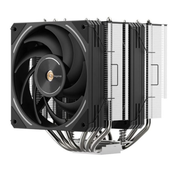 Segotep MU-HT6 Double-Tower CPU Air Cooler with Dual 120mm 5V ARGB Fans, 6x6mm Nickel-Plated Copper Heat Pipes, 270W TDP, CNC Copper Base, PWM Control and Wide Intel AMD Compatibility