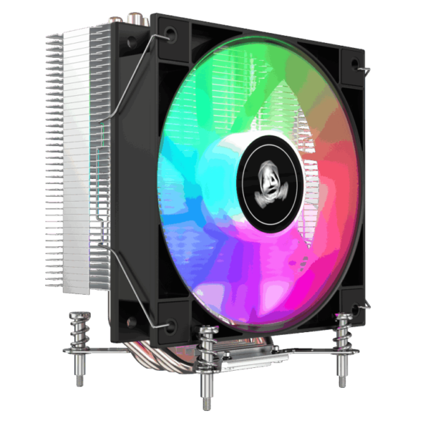Segotep K4 SE RGB Intel CPU Air Cooler with 120mm Pre-Locked RGB Fan, 4×6mm Copper Heat Pipes, Offset Heat Pipe Design, Quiet 28.6dB Operation and Tool-Free LGA115X/1200/1700/1851 Installation