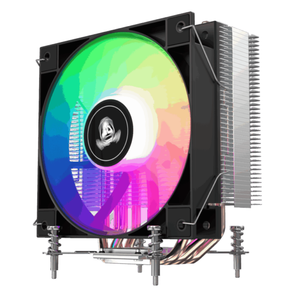 Segotep K4 SE RGB Intel CPU Air Cooler with 120mm Pre-Locked RGB Fan, 4×6mm Copper Heat Pipes, Offset Heat Pipe Design, Quiet 28.6dB Operation and Tool-Free LGA115X/1200/1700/1851 Installation