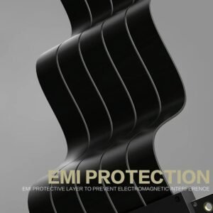 ASIAHORSE PCIE 3.0 Soft 90° 20cm Black Extension Cable | High-Speed GPU Riser | Flexible Shielded Design | Easy Installation for Custom Builds