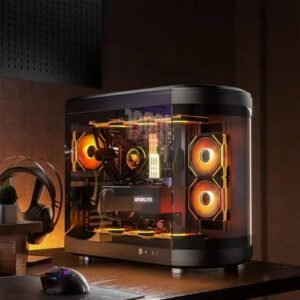 ASIAHORSE 16AWG PCIe 5.0 GPU Extension Cable Black – 4-in-1 Kit, 300mm Length, Alloy Copper Terminals, PET Sleeved for RTX 3090Ti, 40 & 50 Series