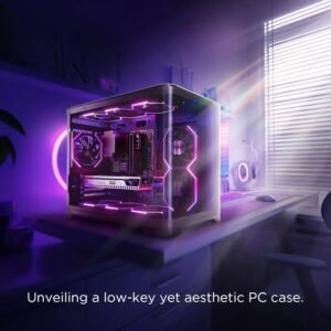 ASIAHORSE NYOTA ARGB 120mm Fan 3-Pack Reverse Black – PWM 800–2000RPM, 61.5 CFM Airflow, <29dBA Noise, Hydraulic Bearing, ARGB Sync, High-Performance Cooling