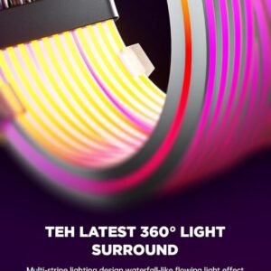 ASIAHORSE 18AWG 24-Pin ARGB Single SR Strimmer – Black | 5V 3-Pin Sync with AURA, MSI, Gigabyte, ASRock | TPE Silicone-Sleeved Cable Extension