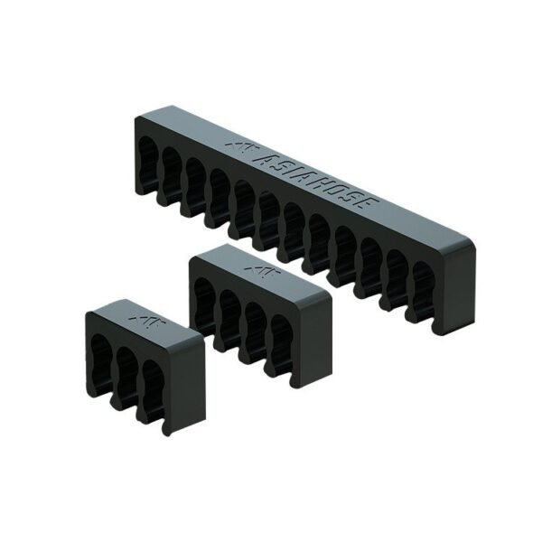 ASIAHORSE J-Model Cable Combs 1-Pack (24x Set) | 4x24Pin, 12x8Pin, 8x6Pin | Premium Black Plastic | Fits 3.4mm PSU & Extension Cables | Cable Management Accessory