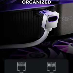 2025/12/1000385264.jpg ASIAHORSE HYDRUS 16-Pin ARGB GPU A Extension Cable 50cm – White, 18AWG, 12VHPWR, 30A Current, 450W Rated Power, PVC Build, Addressable RGB Lighting