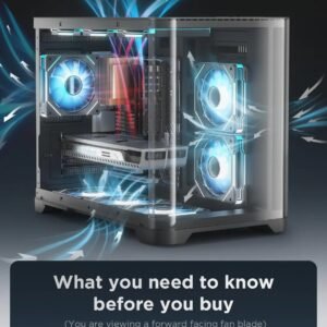 AsiaHorse AMICI GT ARGB 120mm PWM Fan 1-Pack – Forward Black, Infinity Mirror, 24 ARGB LEDs, 1800RPM, 68.5CFM, 2.0mmH2O, HDB Bearing, Low Noise 30dB, Sync-Compatible