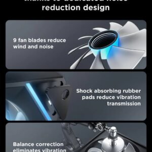 AsiaHorse AMICI GT ARGB 120mm PWM Fan 3-Pack – Forward White, Infinity Mirror, 24 ARGB LEDs, 1800RPM, 68.5CFM, 2.0mmH2O, HDB Bearing, Low Noise 30dB, Sync-Compatible