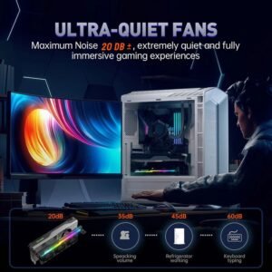 2025/12/1000387447.jpg AsiaHorse VoltEd GPU Support Bracket with 3x 80mm ARGB Fans – GPU Brace with PWM Cooling, 5V 3-Pin Sync, Adjustable Design, Strong Support & RGB Lighting, Black