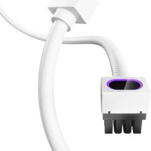 2025/12/1000387548.jpg ASIAHORSE Hydrus 8-Pin ARGB CPU Extension Cable – 30cm White, 18AWG Wire, RGB Lighting, 12V, 25A Current, 300W Power Rating, Premium PVC Build for Clean Aesthetics