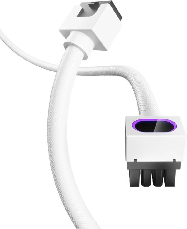 2025/12/1000387548.jpg ASIAHORSE Hydrus 8-Pin ARGB CPU Extension Cable – 30cm White, 18AWG Wire, RGB Lighting, 12V, 25A Current, 300W Power Rating, Premium PVC Build for Clean Aesthetics