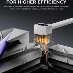 2025/12/1000387551.jpg ASIAHORSE Hydrus 8-Pin ARGB CPU Extension Cable – 30cm White, 18AWG Wire, RGB Lighting, 12V, 25A Current, 300W Power Rating, Premium PVC Build for Clean Aesthetics