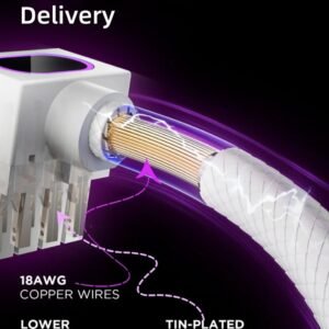2025/12/1000387552.jpg ASIAHORSE Hydrus 8-Pin ARGB CPU Extension Cable – 30cm White, 18AWG Wire, RGB Lighting, 12V, 25A Current, 300W Power Rating, Premium PVC Build for Clean Aesthetics