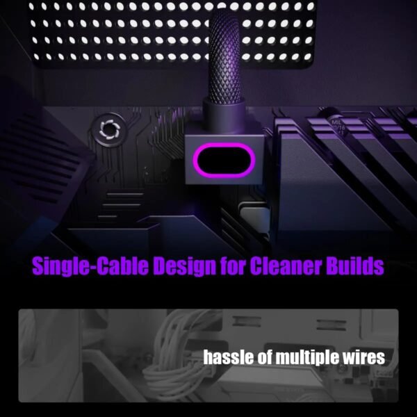 2025/12/1000388892.jpg ASIAHORSE Hydrus 8-Pin ARGB GPU B Extension Cable – 30cm, Black, 18AWG Wire, 12V RGB Lighting, 25A Current, 300W Power, Premium PVC Sleeving for High-Performance GPUs