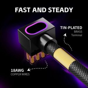 2025/12/1000388893.jpg ASIAHORSE Hydrus 8-Pin ARGB GPU B Extension Cable – 30cm, Black, 18AWG Wire, 12V RGB Lighting, 25A Current, 300W Power, Premium PVC Sleeving for High-Performance GPUs