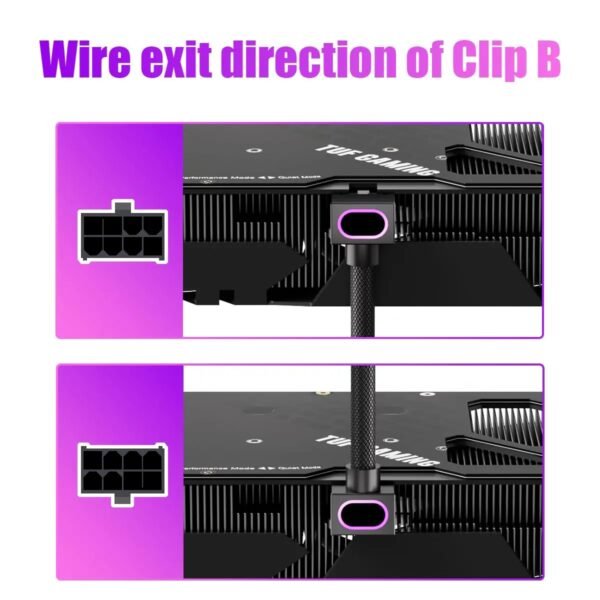 2025/12/1000388895.jpg ASIAHORSE Hydrus 8-Pin ARGB GPU B Extension Cable – 30cm, Black, 18AWG Wire, 12V RGB Lighting, 25A Current, 300W Power, Premium PVC Sleeving for High-Performance GPUs