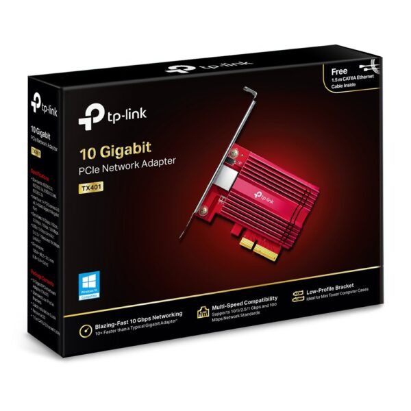 2025/12/1000389479.jpg TPLINK TX401 10 GIGABIT PCIE NETWORK ADAPTER