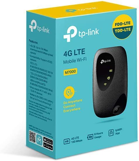 TP-Link M7000 4G LTE MiFi, Portable Wi-Fi for Travel