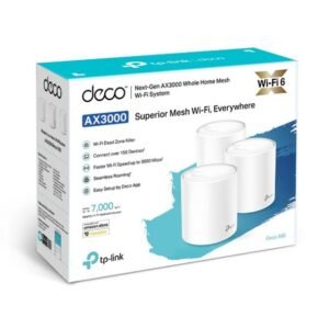 TPLINK DECO X60 3 PACK AX3000 WHOLE HOME MESH WIFI 6 SYSTEM