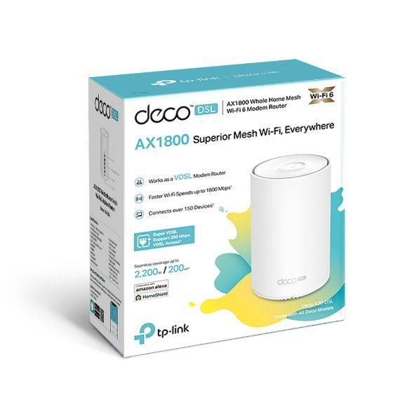 2025/12/1000391403.jpg TP-LINK DECO X20-DSL AX1800 SUPERIOR MESH WIFI 6 MODEM ROUTER
