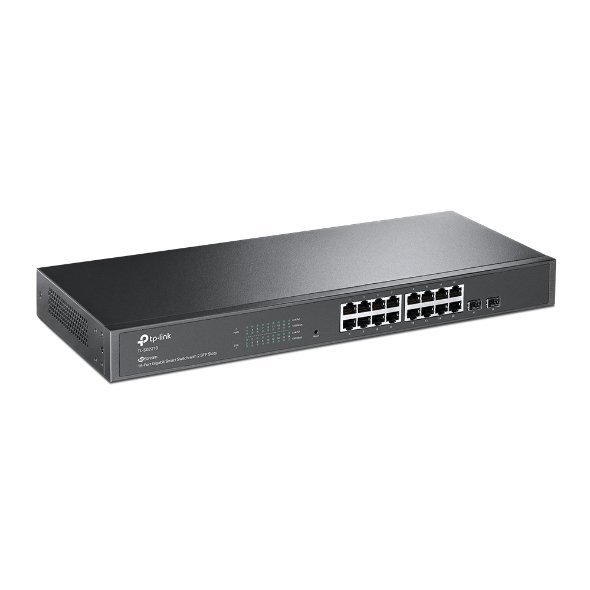 TP LINK JETSTREAM 16-PORT MANAGED GIGABIT SMART SWITCH WITH 2 SFP SLOTS