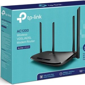 TP-Link AC1200 Archer VR300 Wireless VDSL and ADSL Modem Router – Black