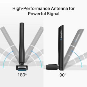 2025/12/1000392568.jpg TP-Link UB500 Plus USB Bluetooth Adapter | Bluetooth 5.3 | Plug & Play | Adjustable Antenna | Windows 11/10/8.1/7 | PC, Laptop, Controller Support