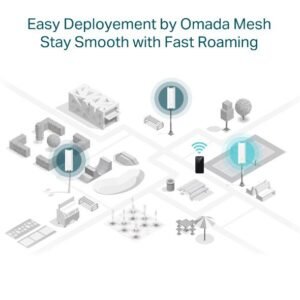 TP-Link EAP610 Outdoor AX1800 WiFi 6 Access Point | Dual-Band 1.8Gbps | IP68 Weatherproof | Omada Mesh | PoE+ | Seamless Roaming | Long-Range Coverage