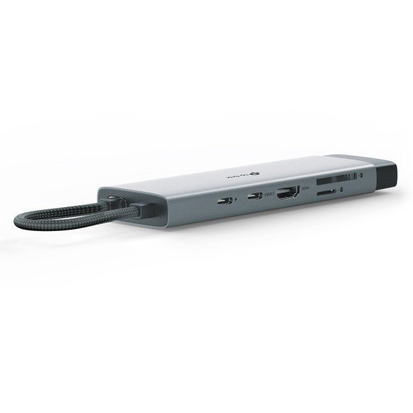 2025/12/1000392609.jpg TP-Link UH9120C 9-in-1 USB-C Hub – 4K@60Hz HDMI, Gigabit Ethernet, 100W PD Fast Charging, SD/microSD UHS-I, 5Gbps USB 3.0, Compact Aluminum Alloy Design