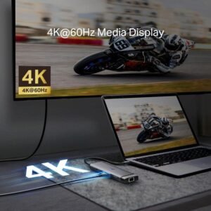 2025/12/1000392613.jpg TP-Link UH9120C 9-in-1 USB-C Hub – 4K@60Hz HDMI, Gigabit Ethernet, 100W PD Fast Charging, SD/microSD UHS-I, 5Gbps USB 3.0, Compact Aluminum Alloy Design