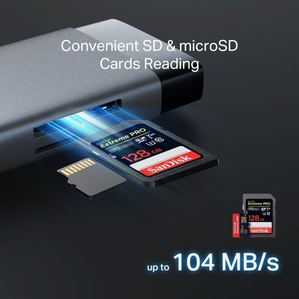 2025/12/1000392615.jpg TP-Link UH9120C 9-in-1 USB-C Hub – 4K@60Hz HDMI, Gigabit Ethernet, 100W PD Fast Charging, SD/microSD UHS-I, 5Gbps USB 3.0, Compact Aluminum Alloy Design