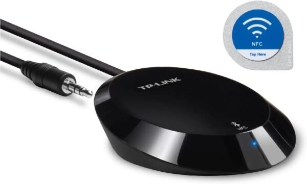 2025/12/1000392663.jpg TP-Link HA100 NFC-Enabled Bluetooth Music Receiver – Wireless Streaming, 20m Range, Bluetooth 4.1, USB Powered, 3.5mm & RCA Output, for Home Stereo Systems